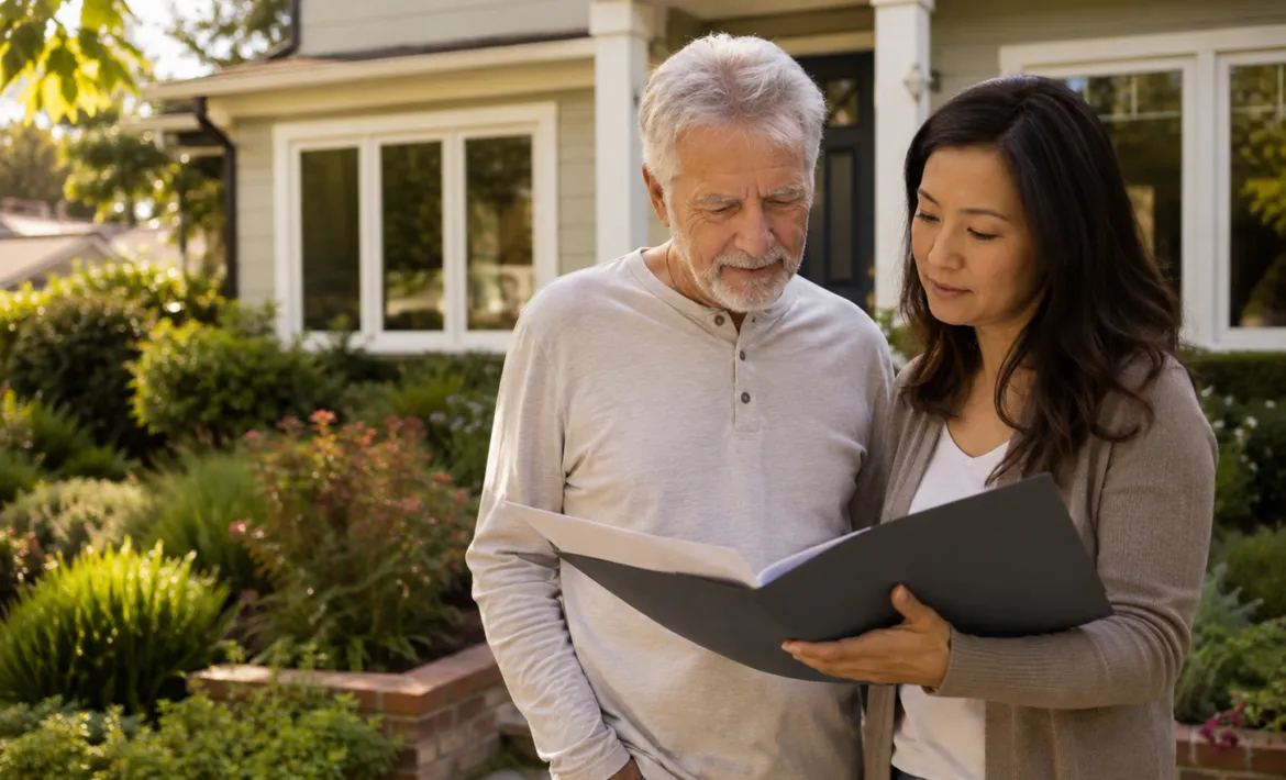 Home consultation over paperwork